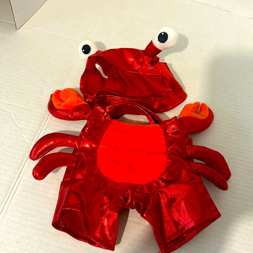 Halloween spicy bright red Hot Lobster dog costume